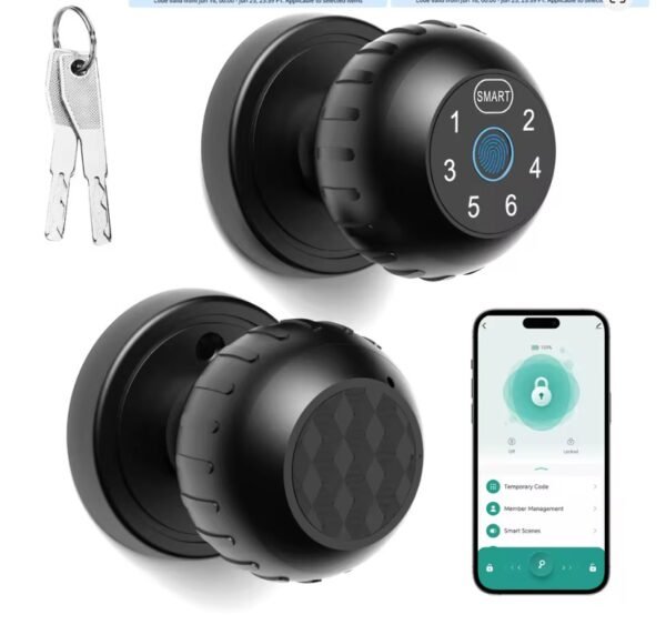 Easy to Install Smart Lock with Fingerprint and Lock App