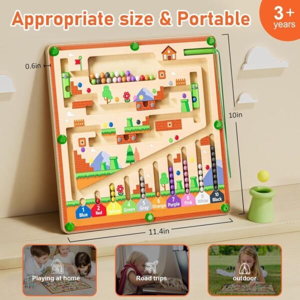 Magnetic Maze Puzzle Toy for Toddlers – Early Learning Logic & Concentration Game for Ages 2-4 | Boost Focus, Logic, Fine Motor & Writing Prep Toy