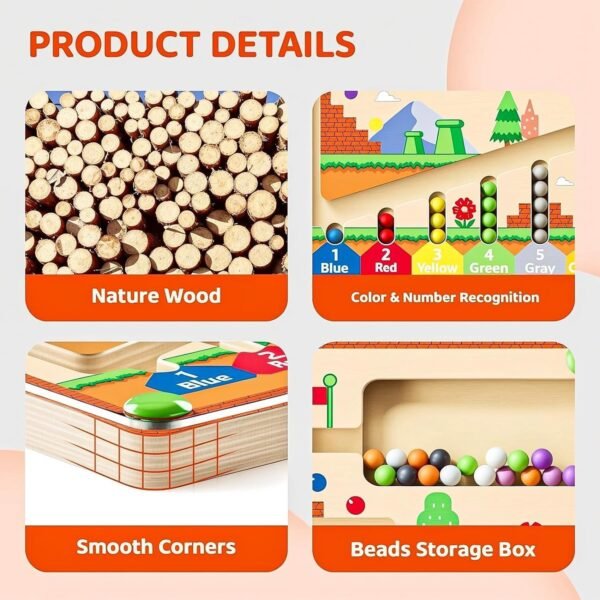 Magnetic Maze Puzzle Toy for Toddlers – Early Learning Logic & Concentration Game for Ages 2-4 | Boost Focus, Logic, Fine Motor & Writing Prep Toy