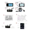 Waterproof Electric Bike Conversion Kit Front Wheel E-Bike Conversion Kit with Controller, PAS, LCD,Throttle PAS E-Bike