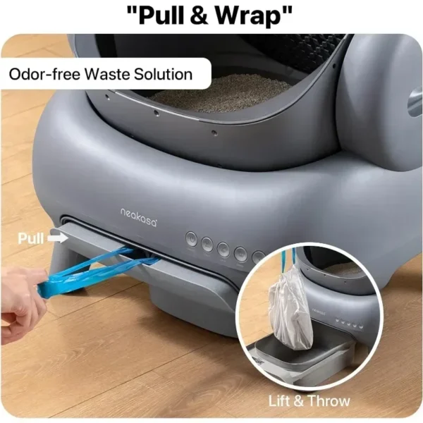 Upgraded Elite Series Open-Top Smart Self-Cleaning Cat Litter Box with App Control – Automatic Cleaning for Multi-Cat Homes