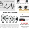 Waterproof Electric Bike Conversion Kit Front Wheel E-Bike Conversion Kit with Controller, PAS, LCD,Throttle PAS E-Bike