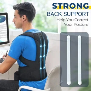 Adjustable Full Back Posture Corrector – Breathable Mesh Brace for Shoulder, Neck & Upper Back Pain Relief – Unisex Ergonomic Design