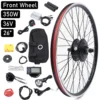 Electric Bike Conversion Kit Front Wheel Motor 350W | 36V Hub Motor 26" Bicycle LCD Display Controller | PAS Brake Lever